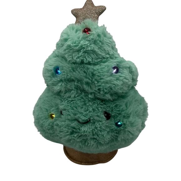 FAO Schwarz plush Christmas Tree green pastel Glow Brights lights music 13" - Picture 2 of 5